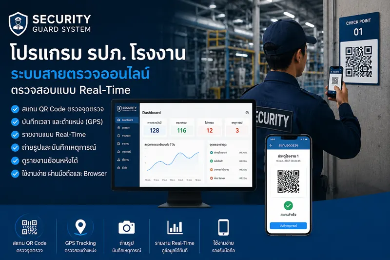 ระบบตรวจการ รปภ อัจฉริยะ